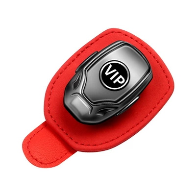 Car Glasses Clip/Bill Clip Frame, Sun Visor, Multifunctional Ticket - red-please-specify-vehicle-model-when-ordering