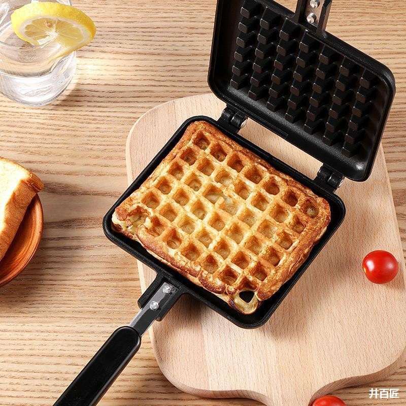 Waffle Maker, Panini Press, Gas Stove Compatible, Induction Cooker Suitable, Universal Waffle Iron