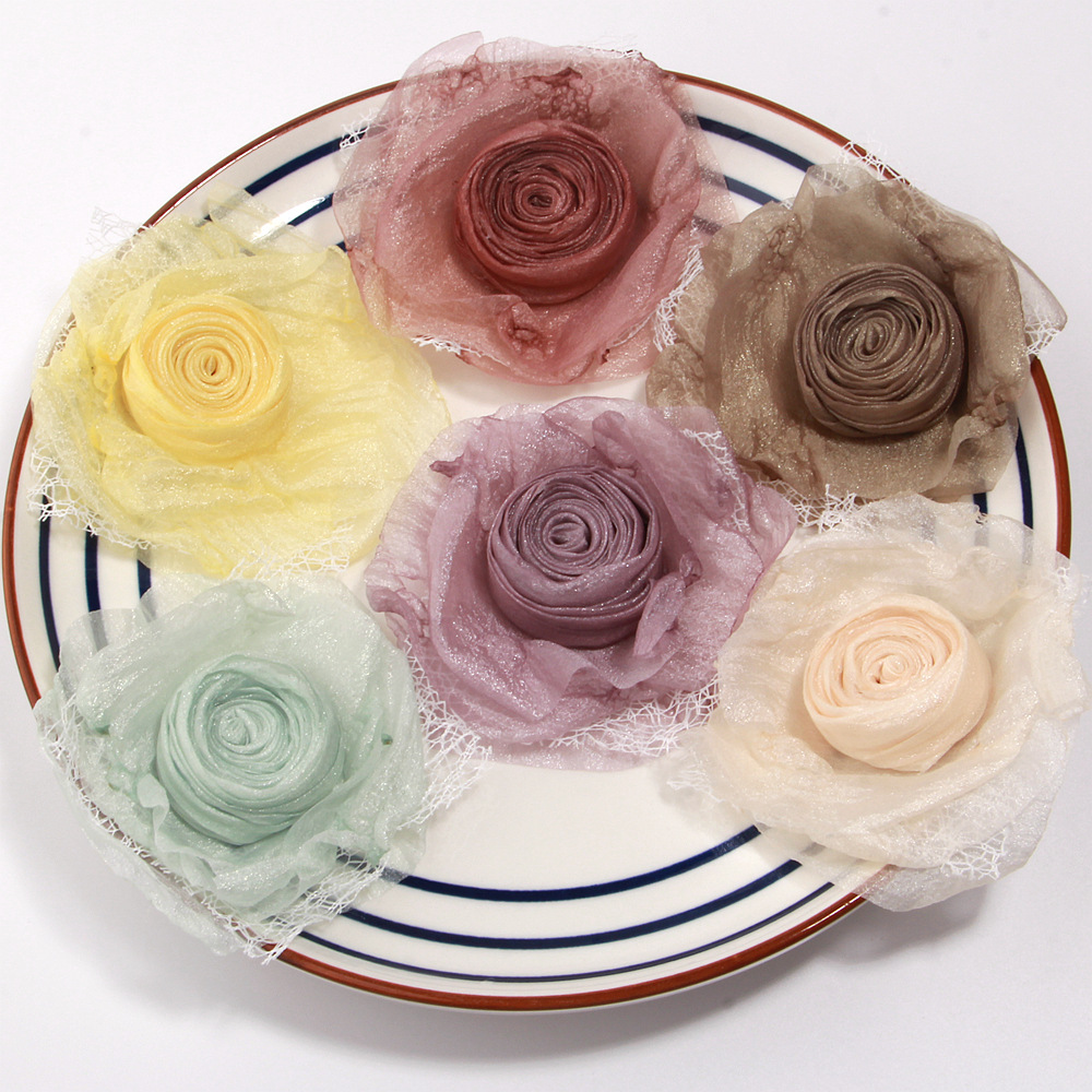 Accessories with a Cool Ancient Style, Ultra-Fairy Neck Flower with Burnt Edges, Dried Rose DIY Versatile Corsage Headpiece