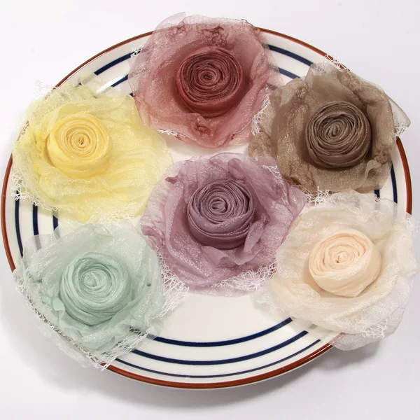 Accessories with a Cool Ancient Style, Ultra-Fairy Neck Flower with Burnt Edges, Dried Rose DIY Versatile Corsage Headpiece