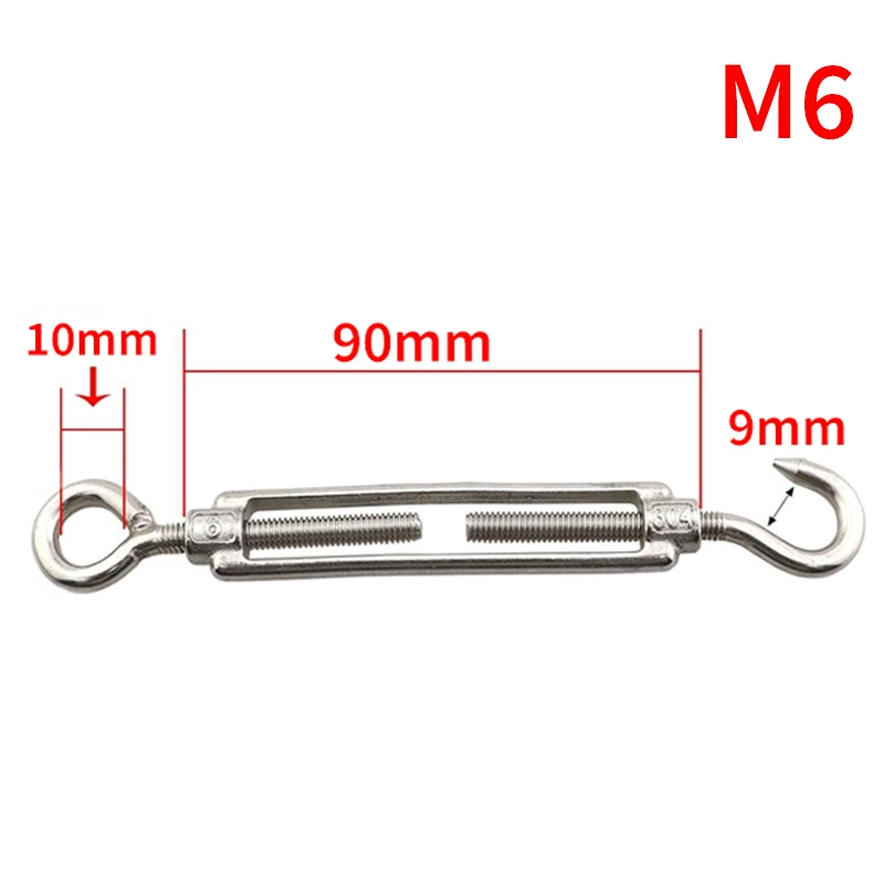 Нержавеющая сталь 304 316, европейский открытый крюк, тип хомута, затяжка для цветочной корзины, болт, затяжка, такелаж