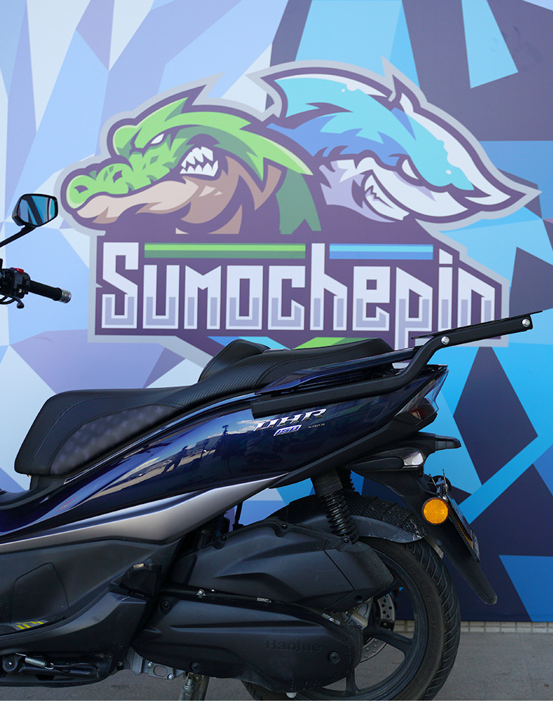 Suitable for Haojue uhr150 modified accessories tail box rack motorcycle tail rear rack extended tail rack luggage rack