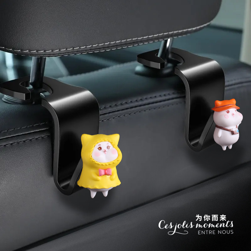 Gancho de coche de anime tridimensional de dibujos animados gancho de coche gancho de asiento multifuncional asiento lindo de dibujos animados para niñas
