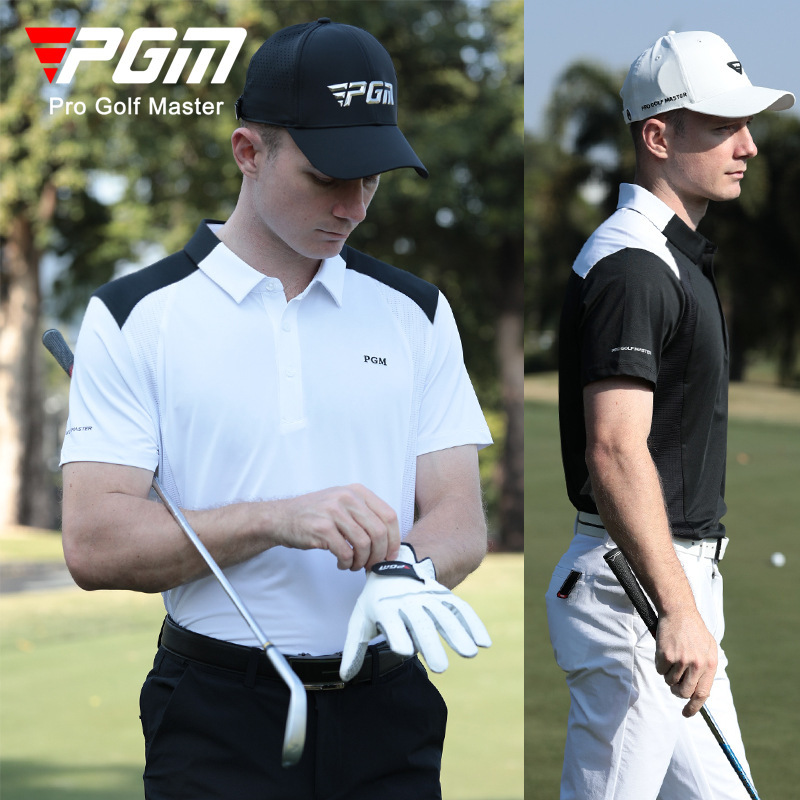 Pgm2025 Golf Clothing Men's Short-Sleeved T-Shirt Spring and Summer Breathable Quick-Drying Clothing Clothes Tops Polo Shirts