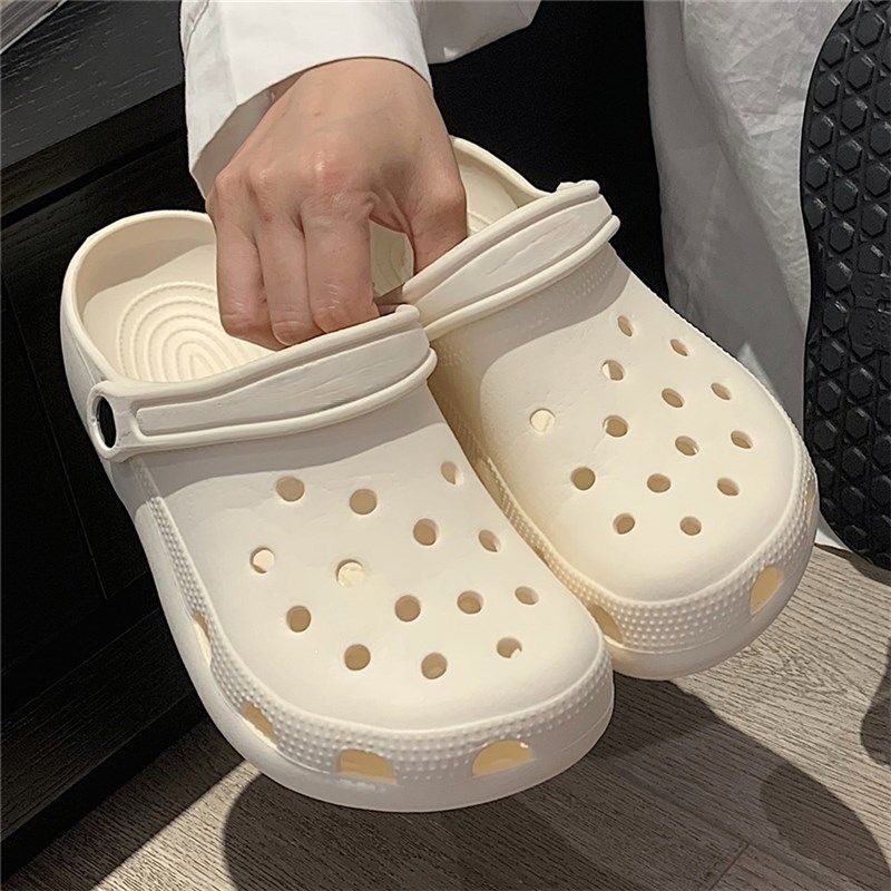 [12 홀 신발 누드 신발] 흰색