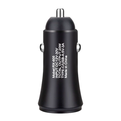 Multifunctional Cigarette Lighter Converter Plug, Mobil şarj cihazları - 605-normal-charging-12w-black-opp-bag
