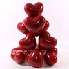 Double-layer balloon heart shaped, decorations, layout, 10inch, 3 gram, with gem