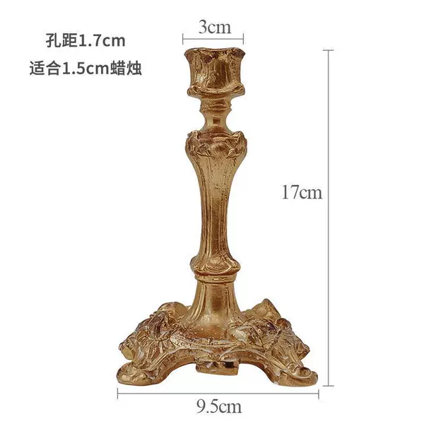 Golden square candle, 10 shade