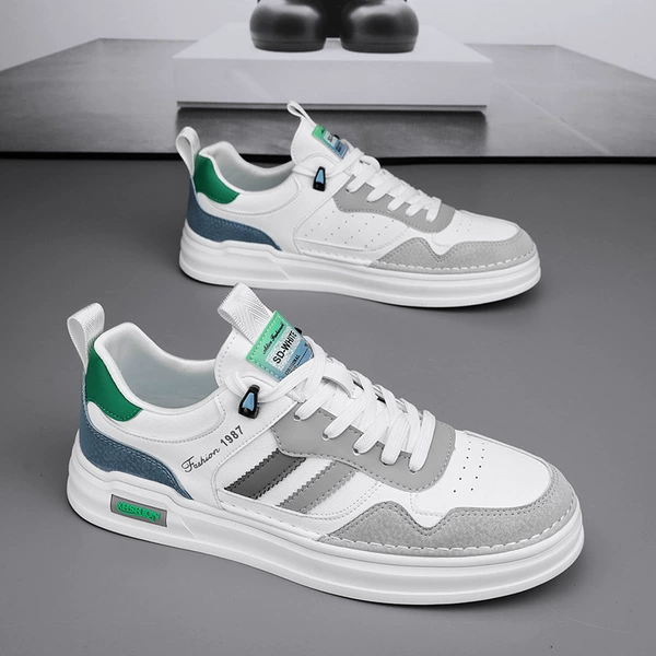 White and green
