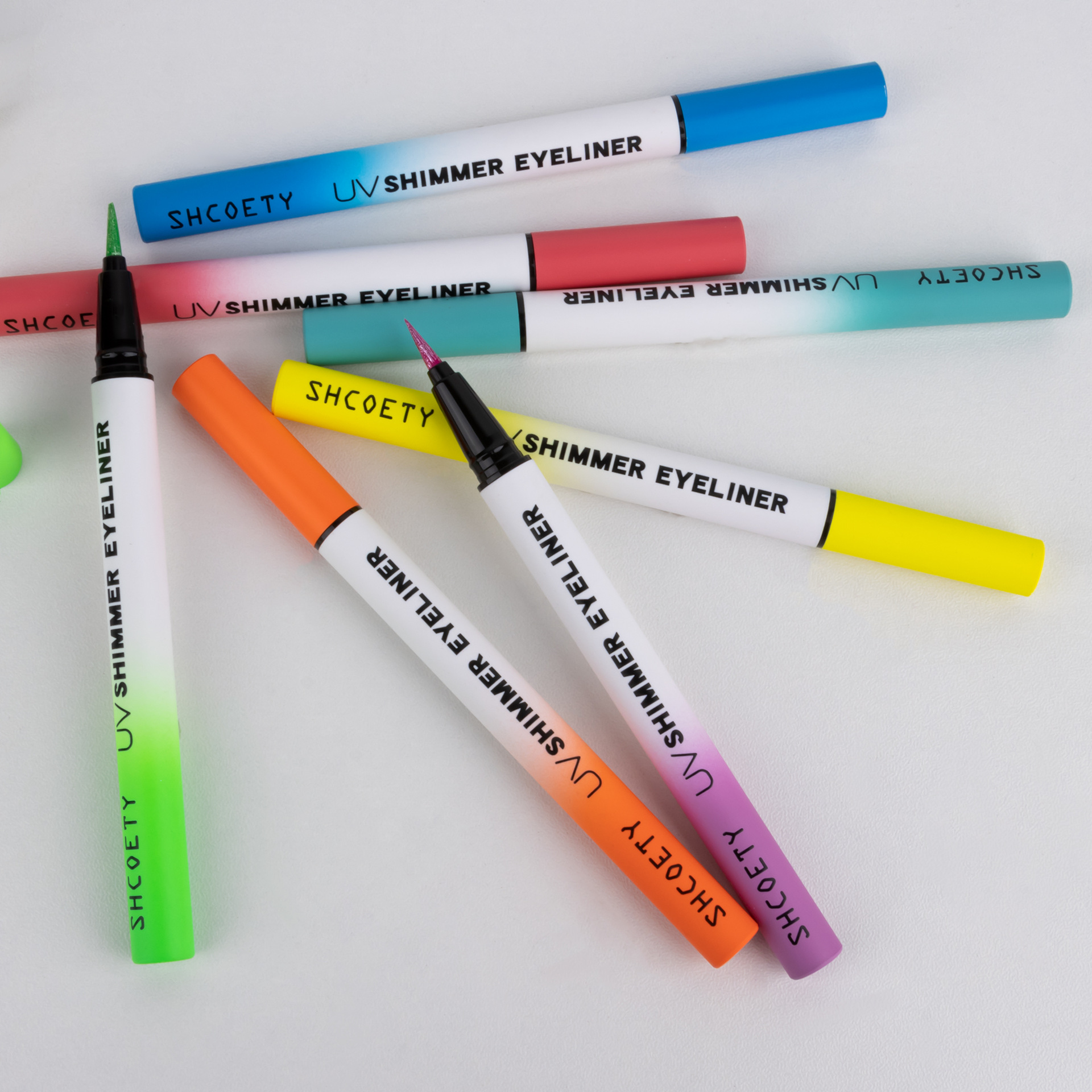 SHCOETY colored fluorescent pearlescent eyeliner Pen, fine sparkling eyeliner liquid pen, face painting, waterproof and sweat-proof undefined