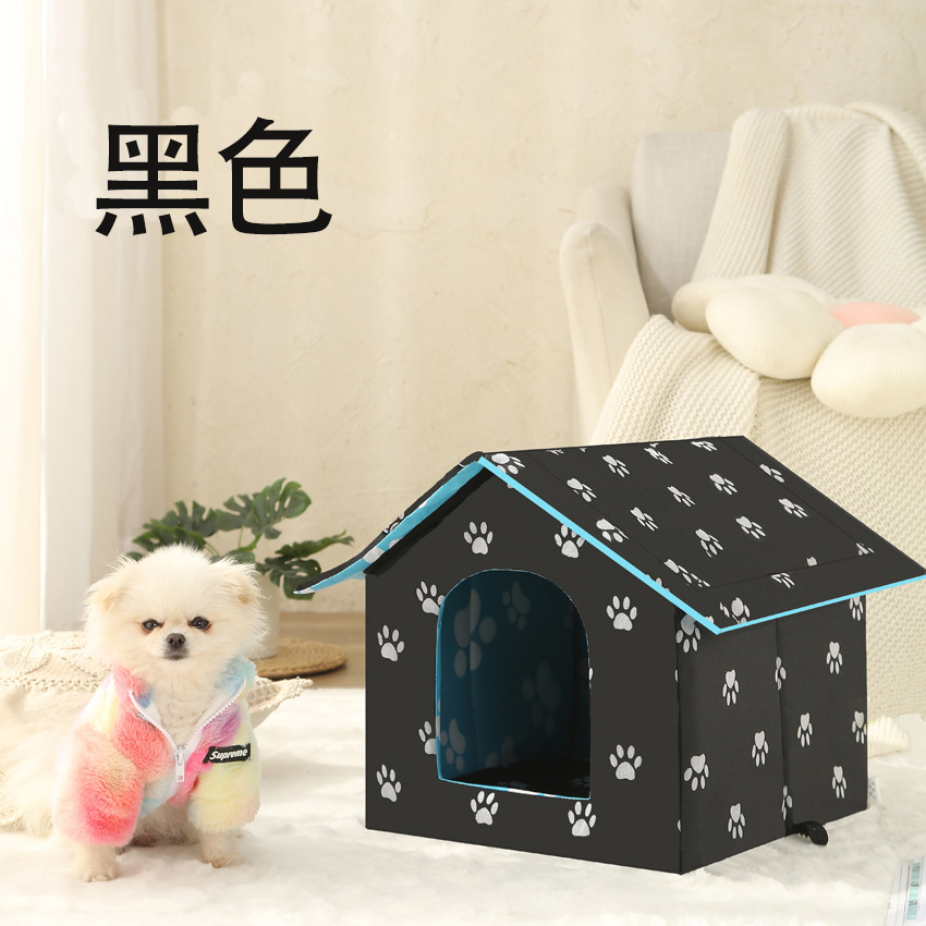 Nido de gato errante impermeable gato casa perrera al aire libre gato callejero casa caliente mascota casa Villa plegable extraíble y lavable