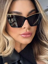 D 30835 Cat Eye Metal Frame Sunglasses ������̫���� ����