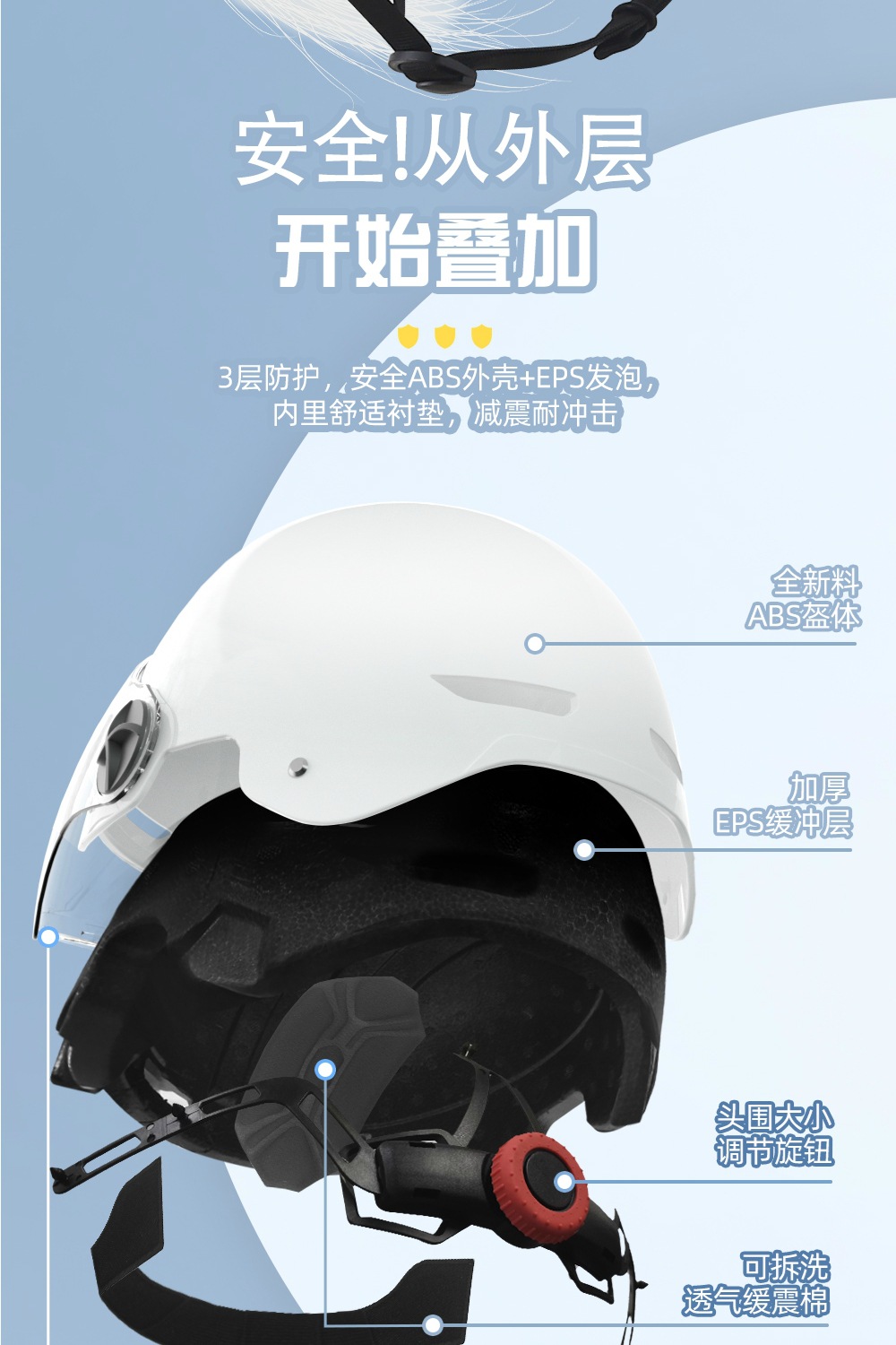3c Helmet Motorcycle Helmet 3c Certified Four Seasons Safety Helmet Four Seasons Universal Battery Car Helmet Wholesale