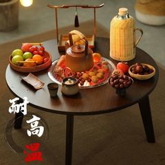 囲炉茶卓の小さい円卓のしゃぶしゃぶはお茶のテーブルを煮ます。