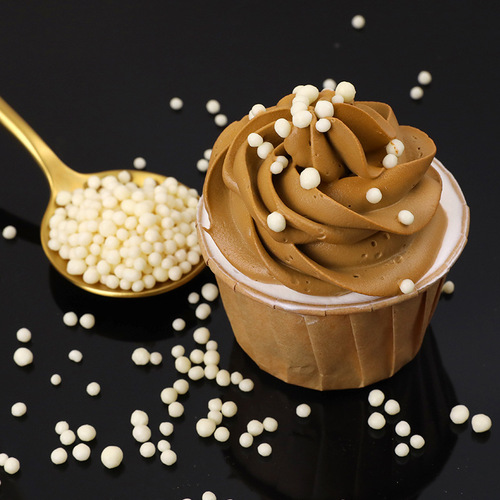 250g crispy rice balls chocolate beans crispy beads crispy beads round small particles edible baked birthday dessert decoration