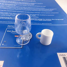 亚克力红酒杯树脂马克杯迷你模型怀旧仿真diy微景观场景饰品配件