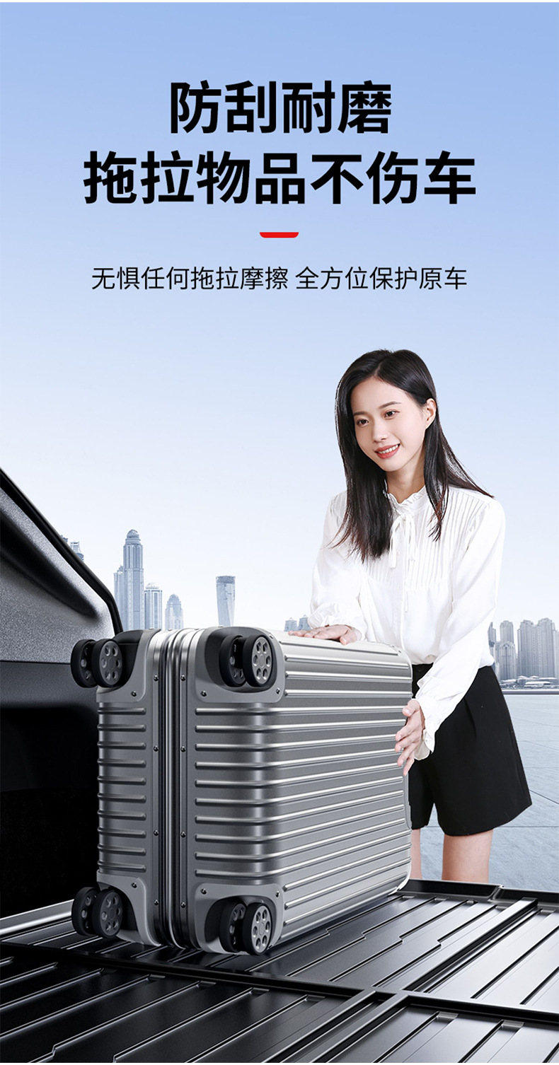 Suitable for the New Version of Tesla Model Y/3, Injection-Molded Floor Mats, Large Trunk Mat, Lower Layer of the Front Trunk