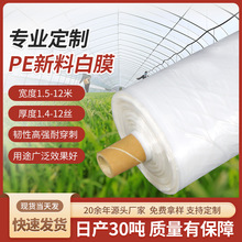 蔬菜农膜防水薄膜塑料农用PE防雨保温塑料布白色大棚膜批发厂家