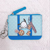 Wallet, set with key, keychain, cartoon card holder