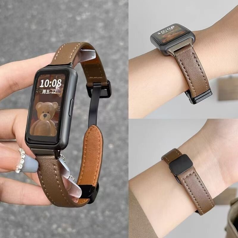 Suitable for Huawei Band 11Pro Bracelet Strap 10Nfc New 9Th Generation Magnetic Sports Leather Wristband Watch