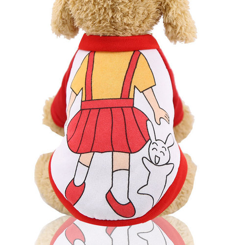 Autumn and winter warm cartoon sweatshirt shoulder bag cute dog cat pet clothing supplies factory direct sale