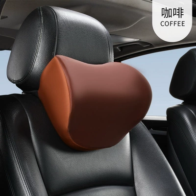 Car Headrest, Neck Pillow, Car Headrest - silk-coffee-headrest-one