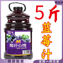 斤大桶果汁饮料猕猴桃蓝莓汁橙汁芒果汁酸枣汁山楂汁实惠装饮