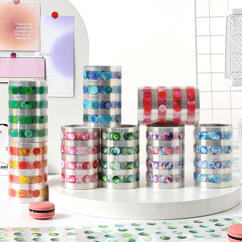 Caja de cinta Yuezhen, tiempo de burbuja, estudiante, exquisito troquelado hueco de alta gama, material de bricolaje, cinta de pet