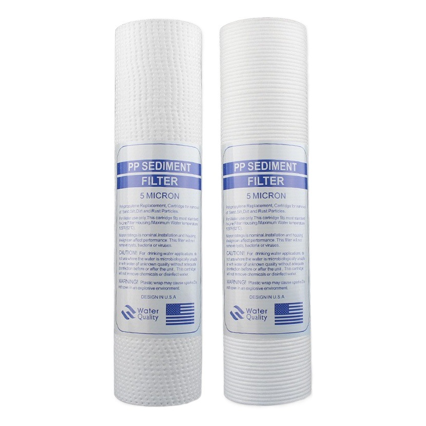 120g de filtro de núcleo de algodón PP soplado por fusión frontal núcleo interno acupuntura en relieve PP elemento de filtro purificador de agua de alta gama