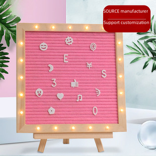 Message board new message board with light felt letter board Amazon explosion felt cloth letter board