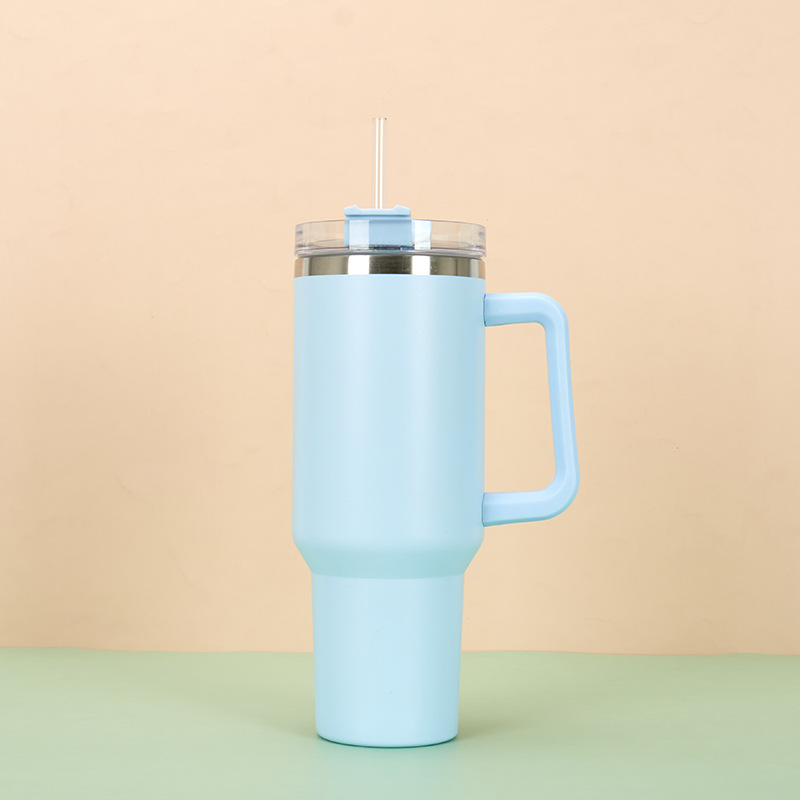 Comercio exterior 40oz taza de coche de acero inoxidable gran capacidad de aislamiento de doble capa retención de frío taza de hielo taza de cerveza de coche con mango