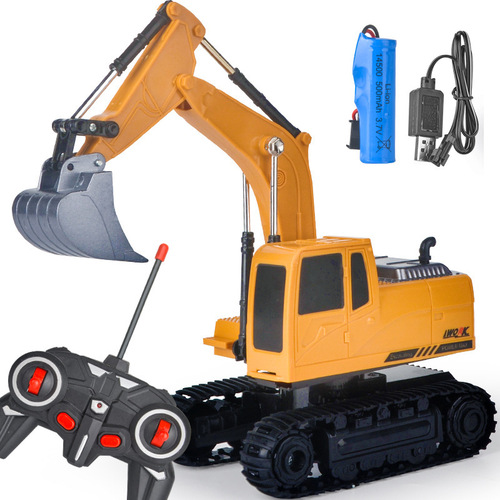 Remote control excavator toy car children's large simulation electric excavator model boy alloy engineering vehicle excavator