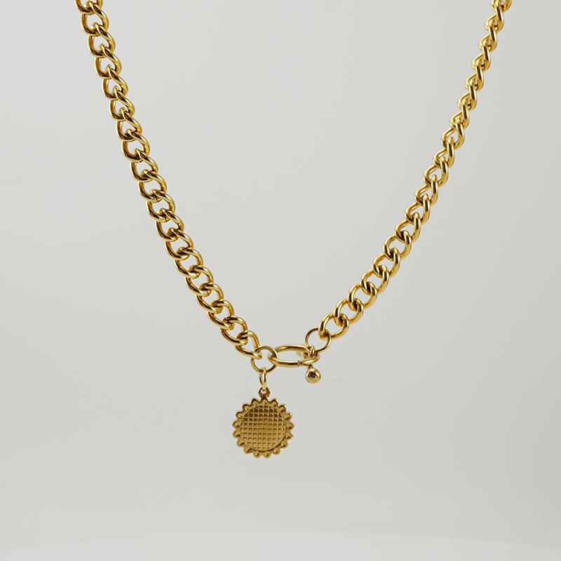 Fashion Flower Stainless Steel Plating Bracelets Necklace