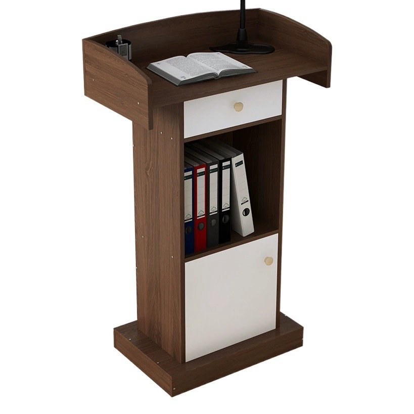 Подиум Учебный лекционный стол Лекционный стол Школа MC Стол Церковь Деревянный стол для речи Учебный кабинет Стойка регистрации