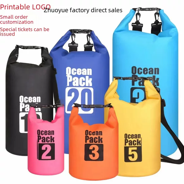Factory Direct in stock outdoor waterproof bag waterproof bucket bag single shoulder double shoulder drifting bag swimming floating bag dry bag