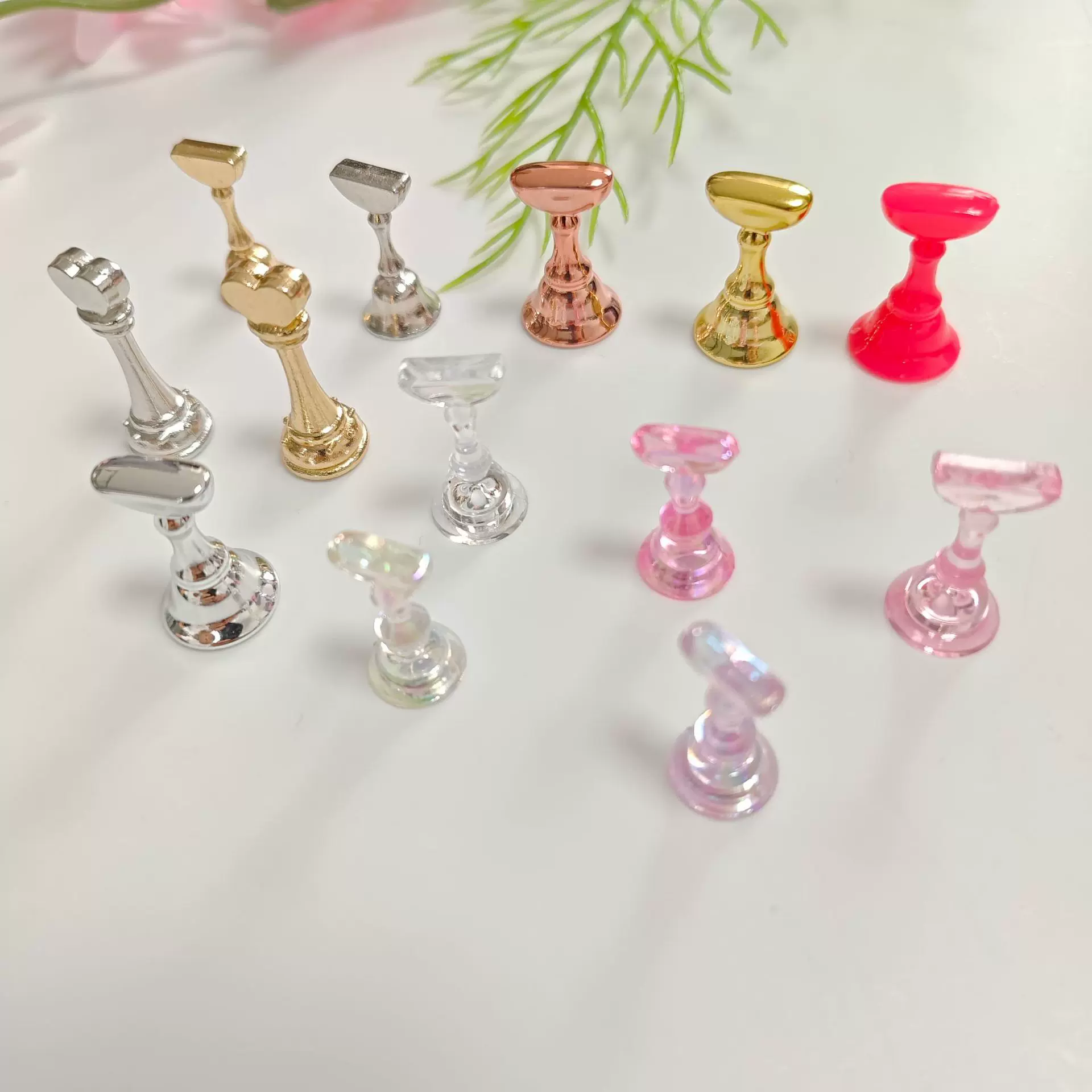 美甲达人仙女极光幻彩单棋子无支架美甲工具甲托新人练习美甲展示