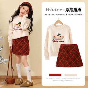 ���Ѓ��r��Ůͯ����ȹ�ﶬ�tɫ��ȹ��ͯ2025�¿�Ů�����ȹ��