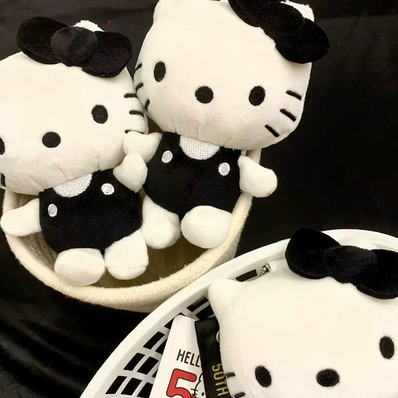 Брелок-подвеска Hello Kitty плюшевый, универсальный, маленький 2,8×2,2 см с металлическим карабином