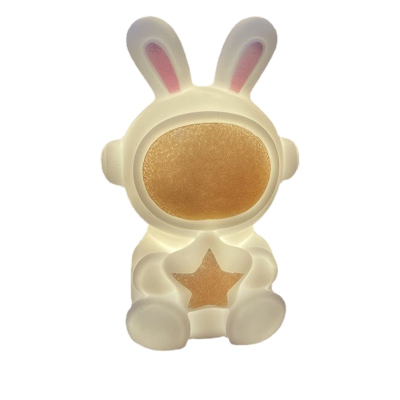 Regalos creativos Astronauta Luz nocturna Luz ambiental Dibujos animados Conejo Decoración de escritorio Jardín de infantes Cumpleaños Regalo a mano