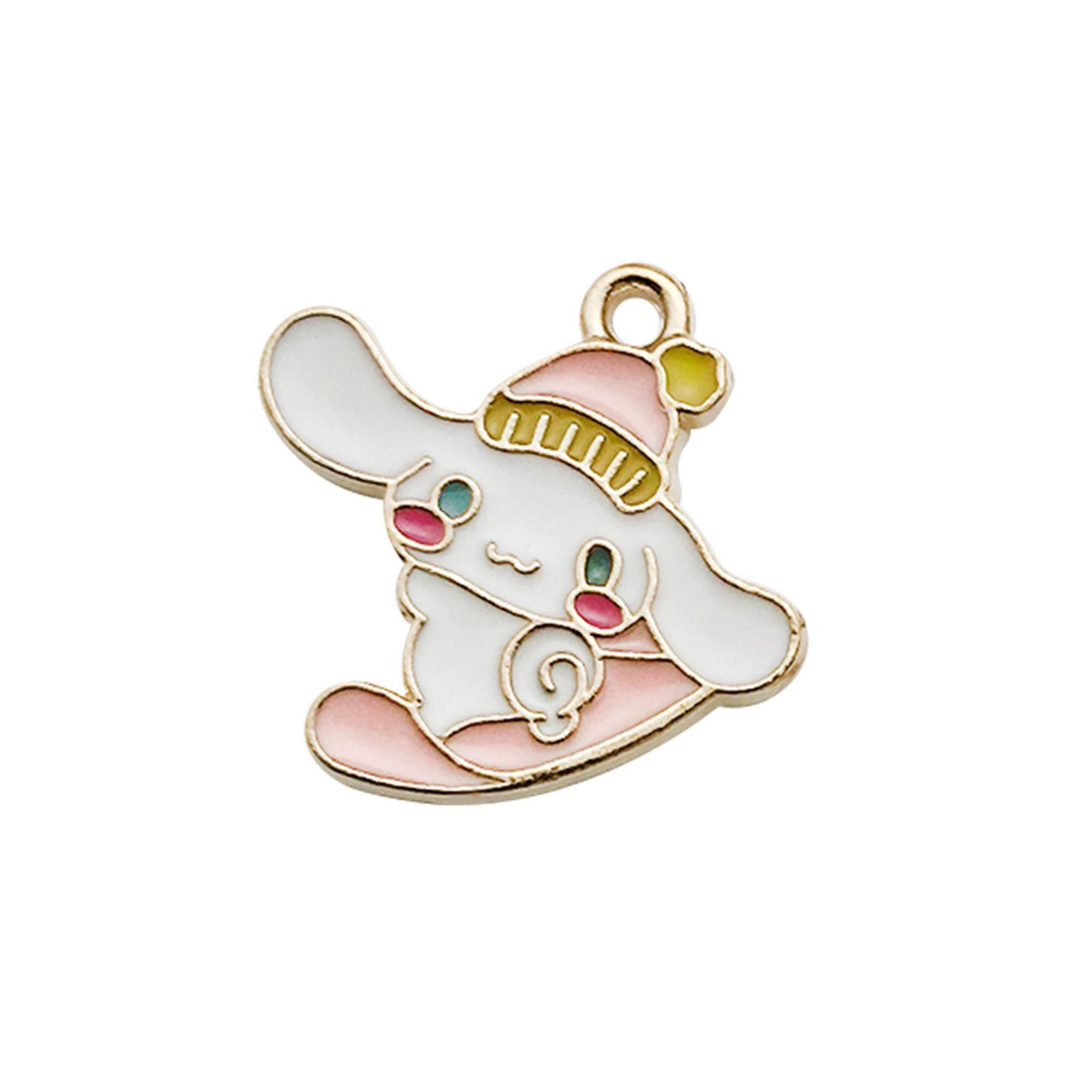 1 핑크 스케이트 보드 개 18.5x 18mm-1g-18344