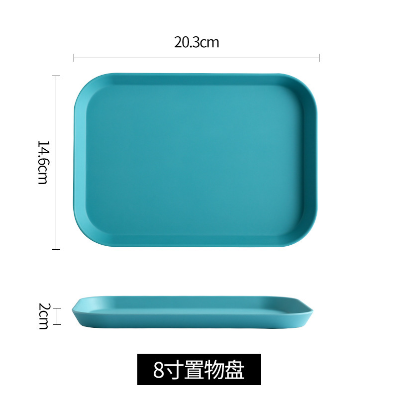 Insトレー北欧風茶盤客間カップ盤家庭用レストラン長方形放水カップ盤果物メラミン盤|undefined