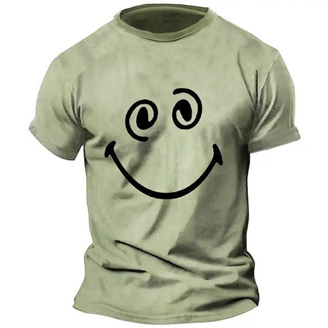 Camiseta de manga corta con cuello redondo impreso en 3D para hombres transfronterizos europeos y americanos de verano Camiseta de tendencia casual para hombres jóvenes