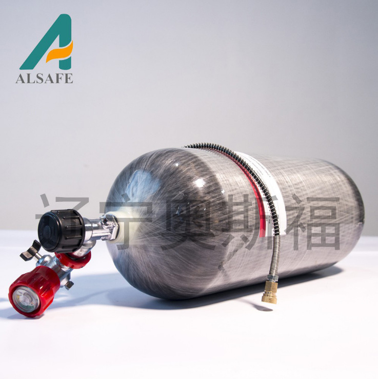 【奥斯福】厂家批发铝合金内胆2.5L消防救援碳纤维缠绕复合气瓶
