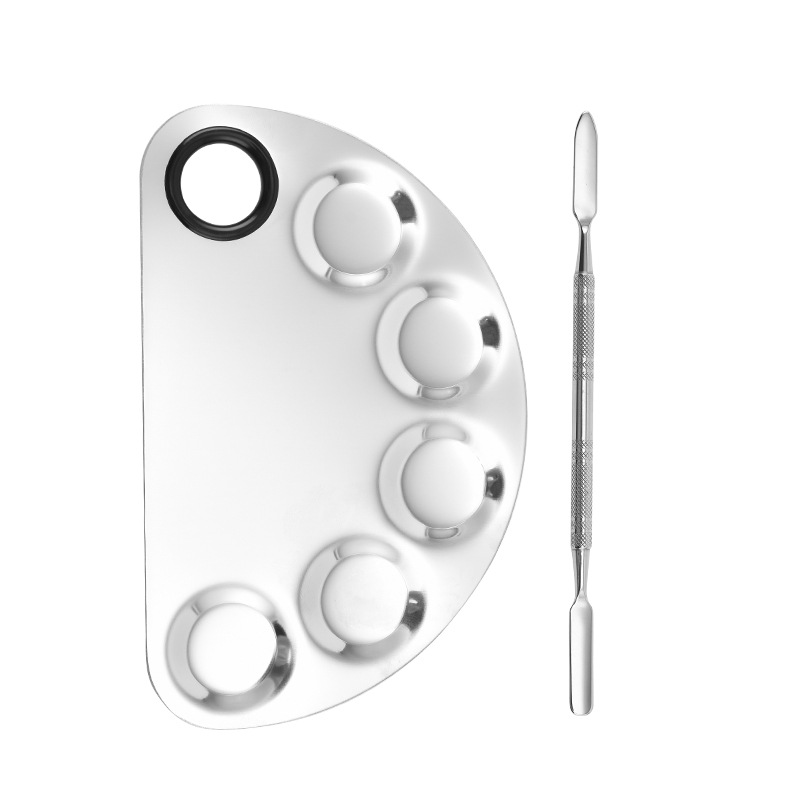 Herramienta de manicura Road Silk paleta de acero inoxidable paleta de colores palo de belleza maquillaje herramienta de mezcla de colores