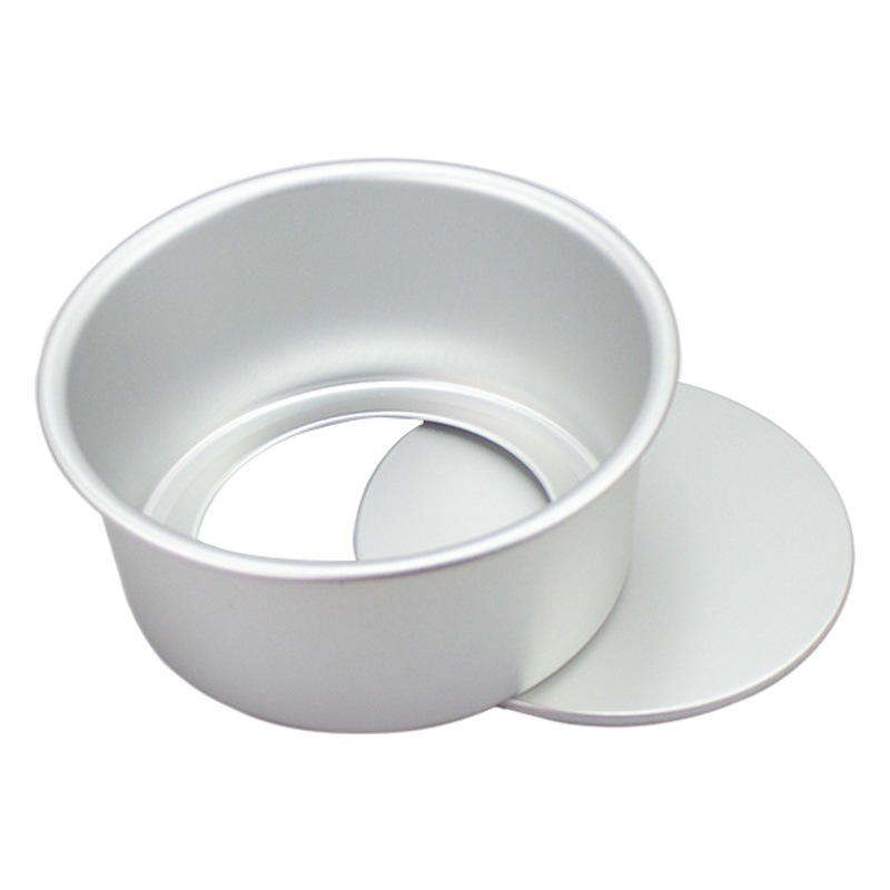 Cross-Border Chiffon Cake Mold Household Round Mousse Live Bottom 68 4/6/8/10/ 12inch Embryo Baking Tool
