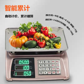 申鑫30Kg商用牛鱼肉菜市场电子称公斤高精度卖菜用水果批发电子秤