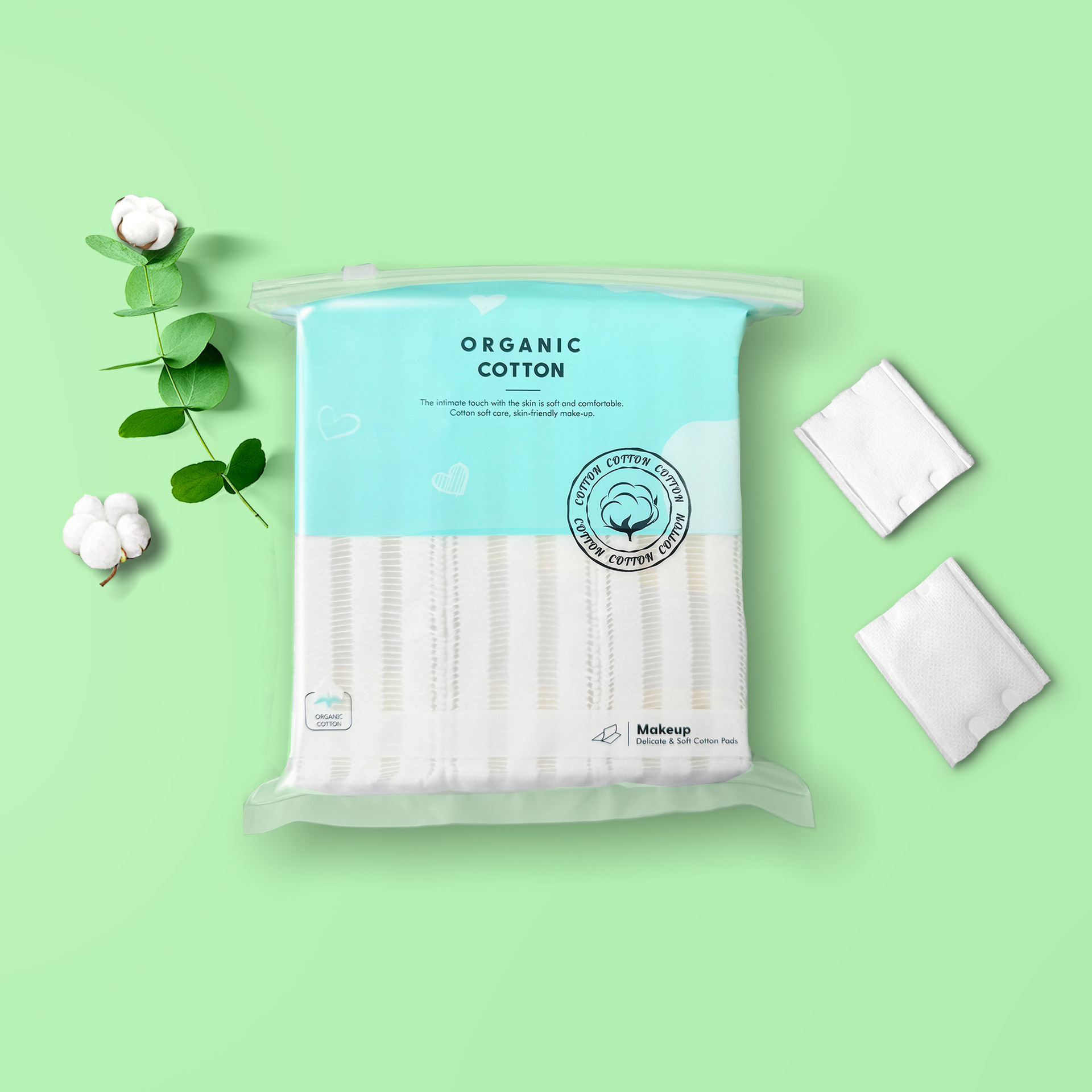 222 piezas de algodón maquillaje bolsas clavículas de prensado de borde punto de prensado