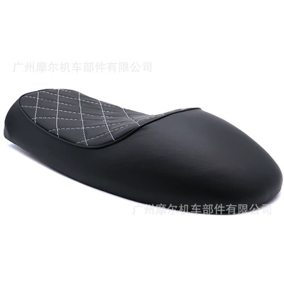 Motosiklet ləvazimatları və aksesuarları – CG125 Hump Seat Cushion - camelback-diamond-black-with-white-stitching