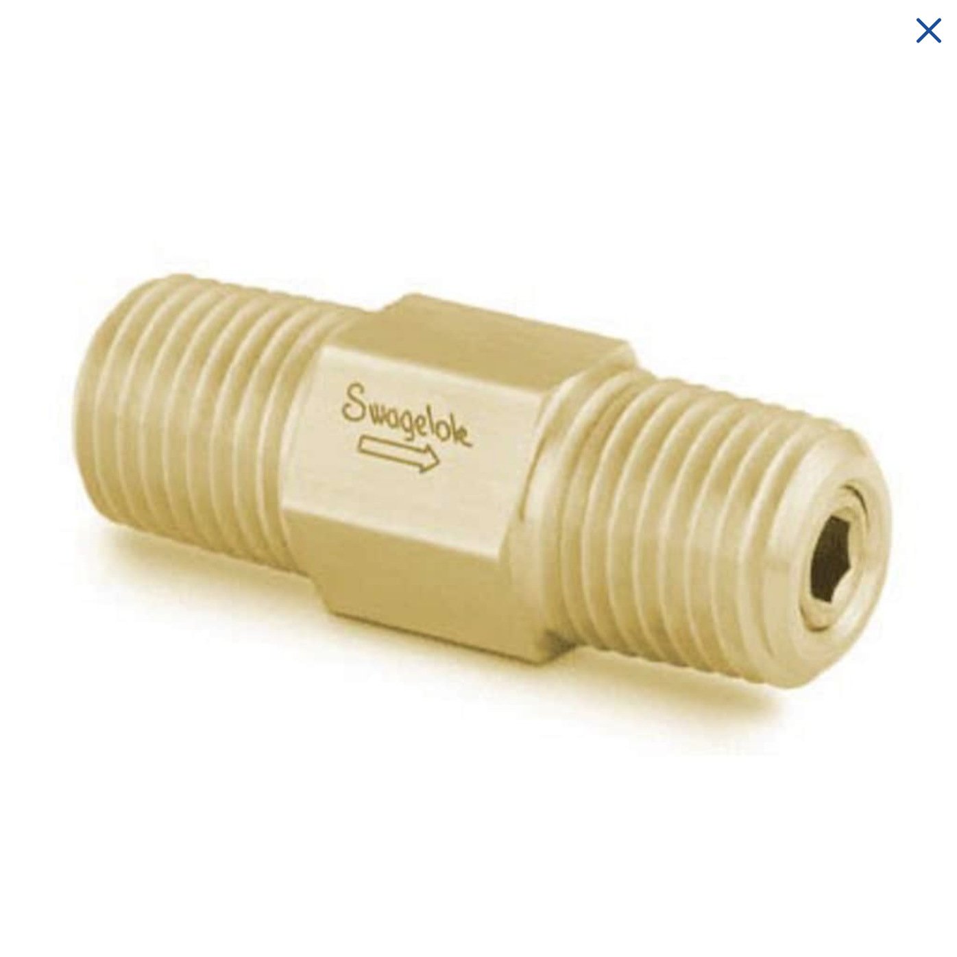 世伟洛克B-8CPA2-150黄铜提升阀芯单向阀1/2in.外螺纹NPT150至350