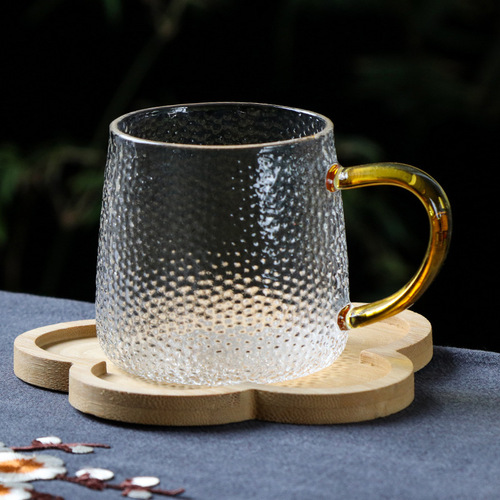 Kungfu tea ceremony bamboo coaster insulation pad bamboo Liujunzi round wooden coaster mosaic coaster can be used as LOGO